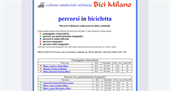Desktop Screenshot of bicimilano.it