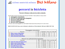 Tablet Screenshot of bicimilano.it